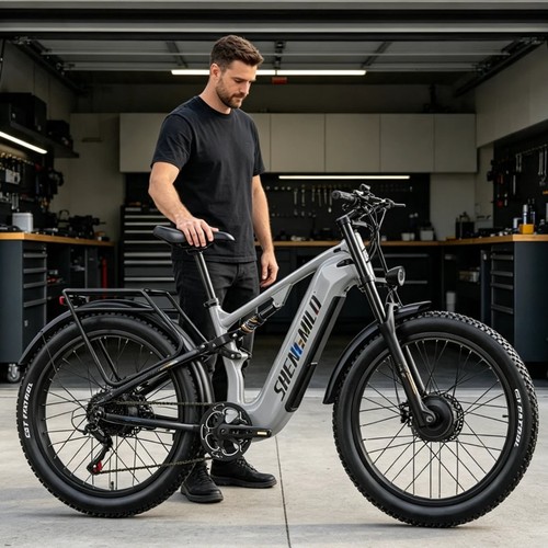 Dual motor electric bike - bike, 26"